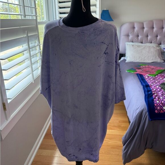 3X Purple Tie Dye Grow Together Tee - Picture 5 of 6